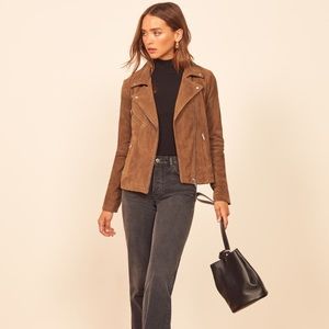 NWT Reformation Suede Jacket